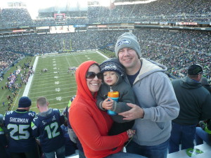 Seahawks game with family